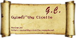 Gyimóthy Cicelle névjegykártya